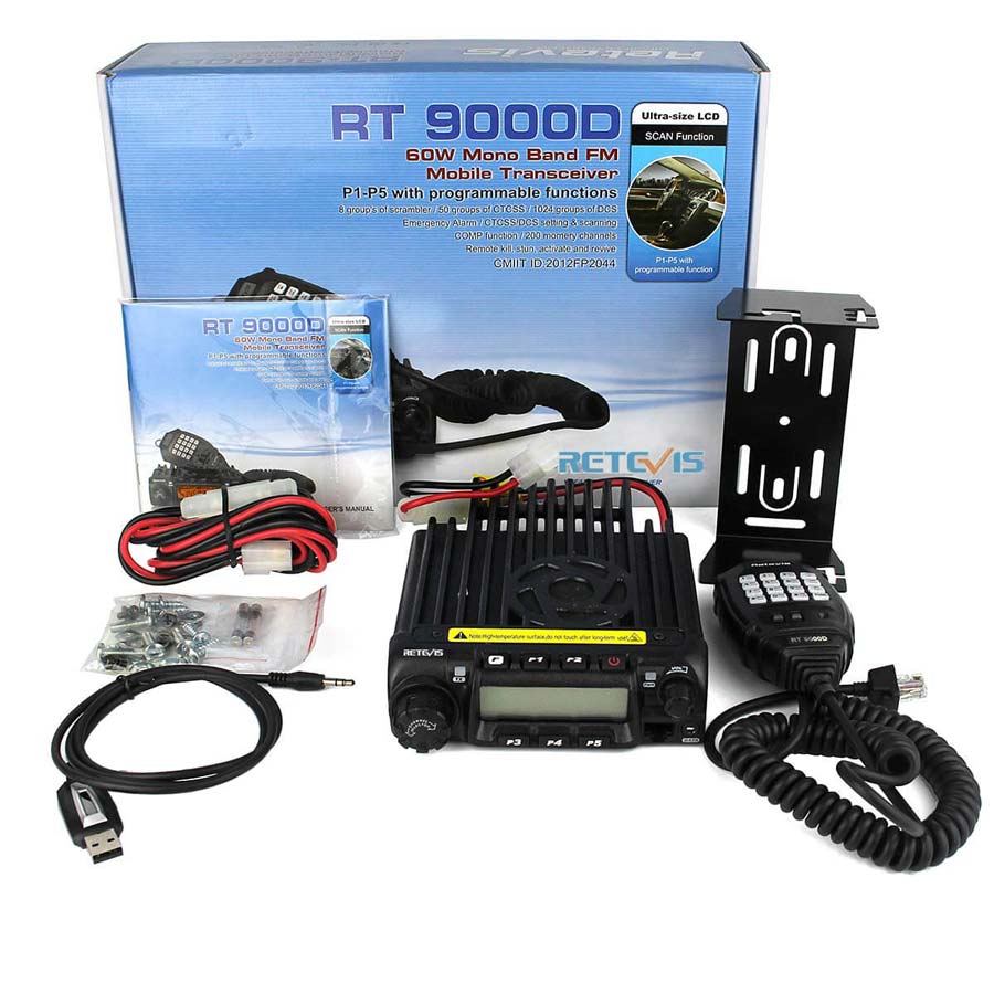 RT9000D VHF/UHF High power Mobile Car Ham Radio Transceiver