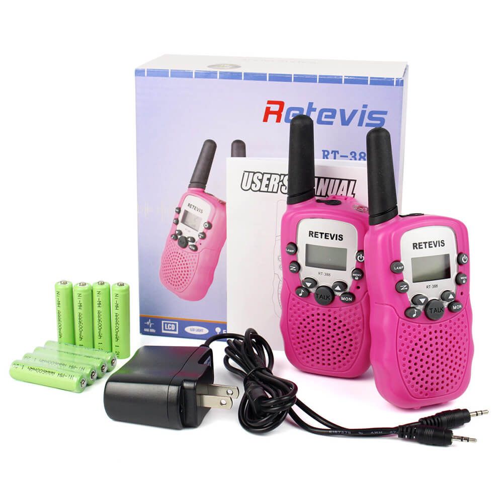 Retevis Kids Walkie Talkies w/Flashlight Pink - Kidstop toys and books