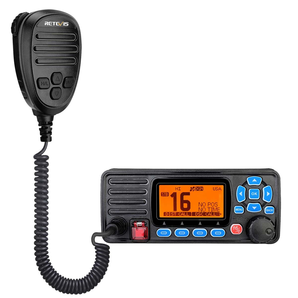 Retevis RA27 Fixed Mount VHF Marine Radio with DSC GPS IP67