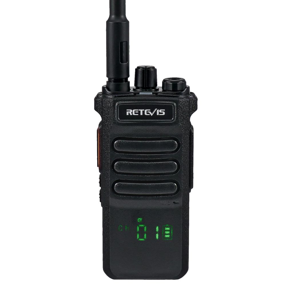 Retevis RT1 Talkie Walkie Longue Portée, 3000mAh,16 Canaux Radio  Bidirectionnelle Professionnelle, Radio Bidirectionnelle Robuste avec  Oreillettes