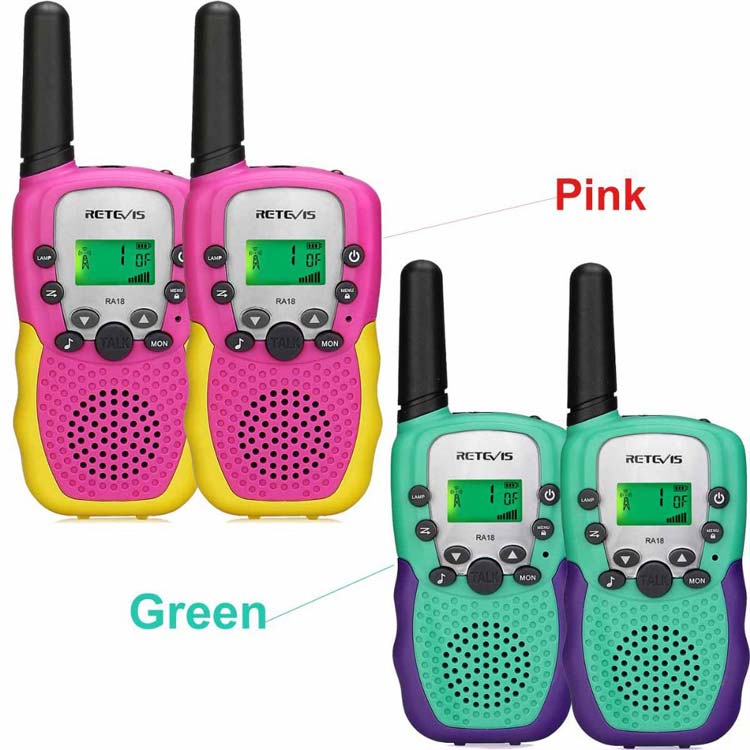 Kinder Gifts Funkgeräte Retevis RT639 PMR446 3Kanäle Spielzeug Walkie Talkies 2 