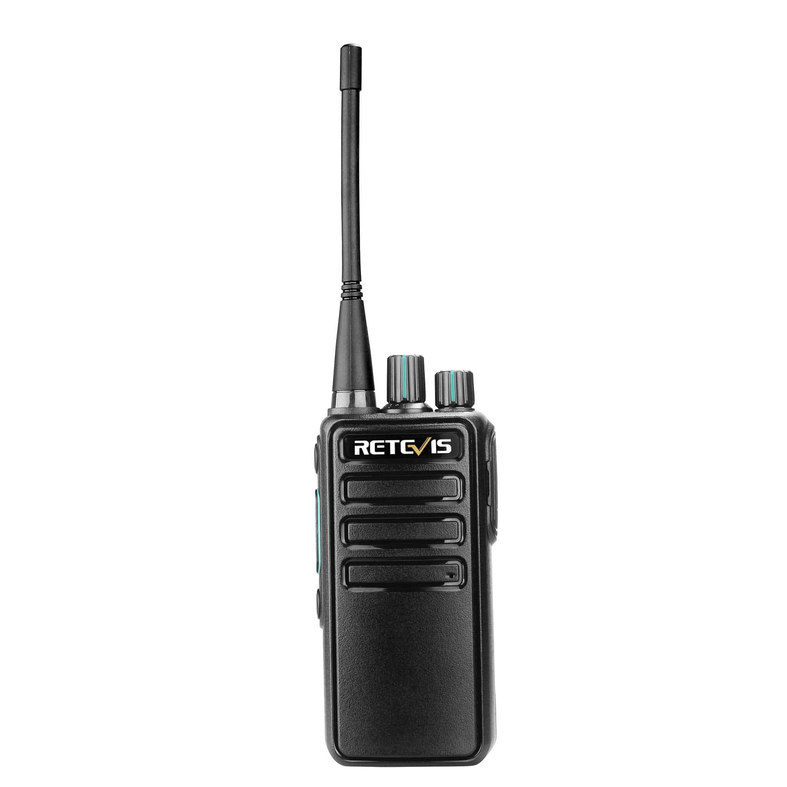 Retevis RT47 Two Way Radio with Shoulder Mic,Walkie Talkies Waterproof,Portable,License Free,Lightweight Walkie Talkie for Commercial (Green,4 Pack) - 2