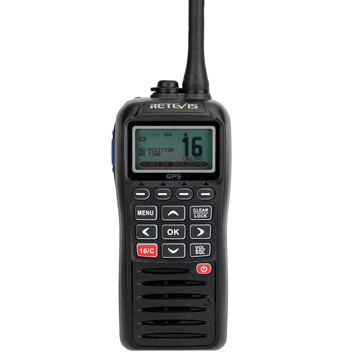 RM40 Handheld VHF Marine Radio Builtin GPS, Builtin DSC PX7