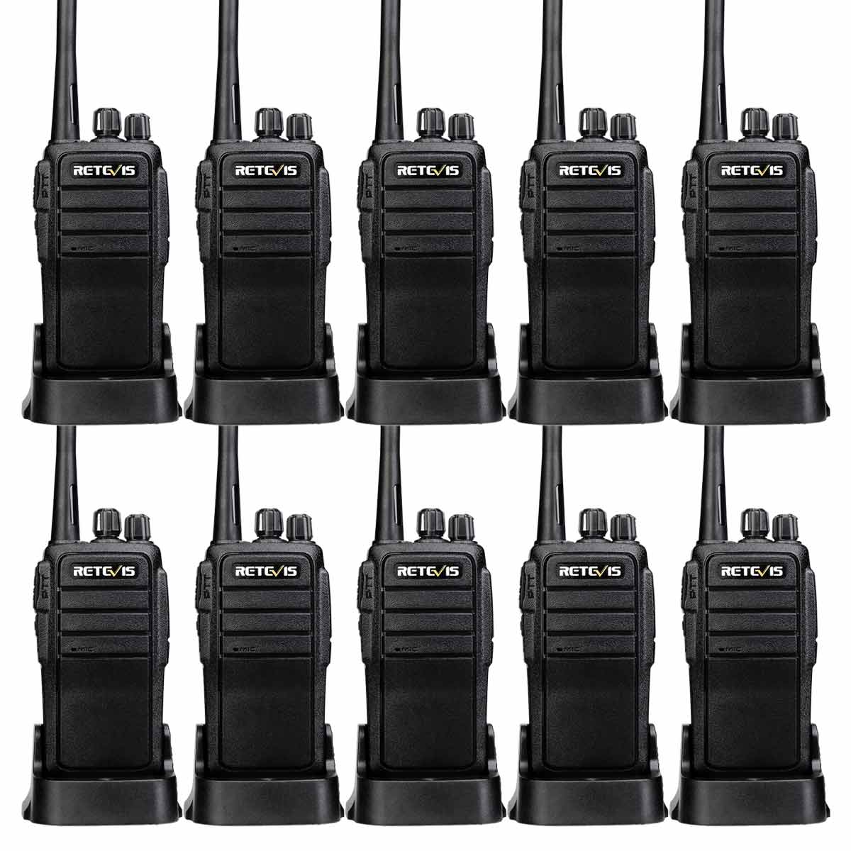 2PCS Retevis RT21 Walkie Talkie Black