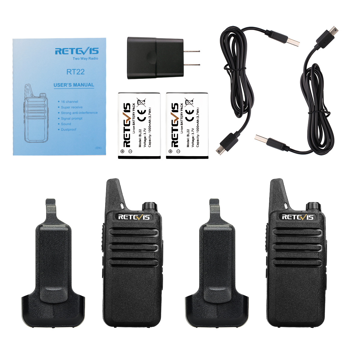 Retevis RT22 PocketSize Portable FRS Radio