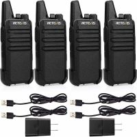 Retevis RT22 Two Way Radio Long Range Rechargeable (4 Pack)