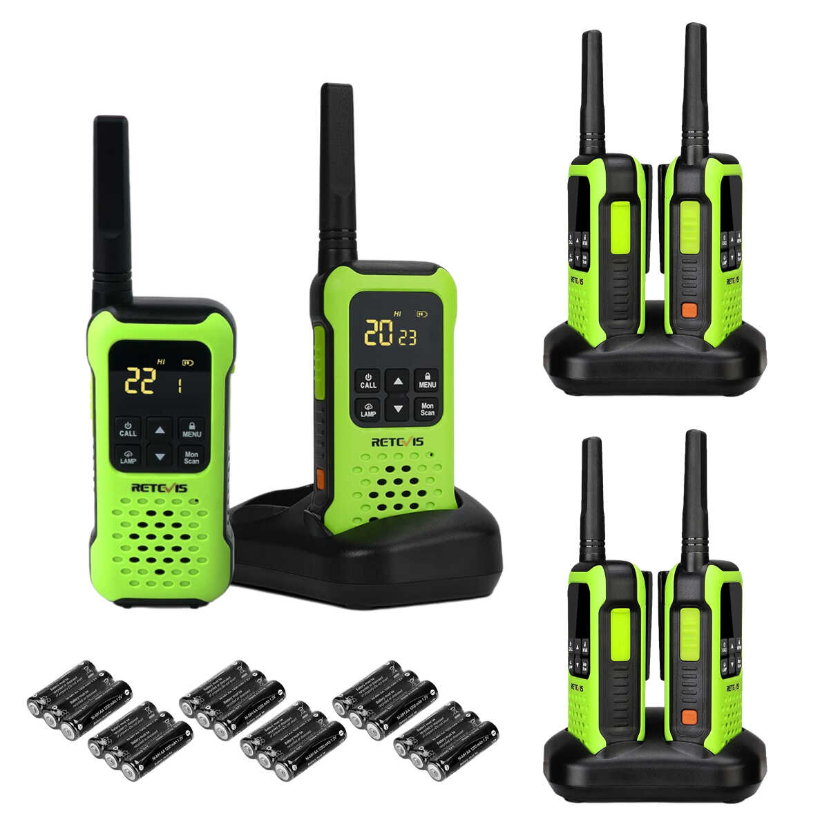 Retevis RT49P FRS NOAA Waterproof Two Way Radio (6 Packs)