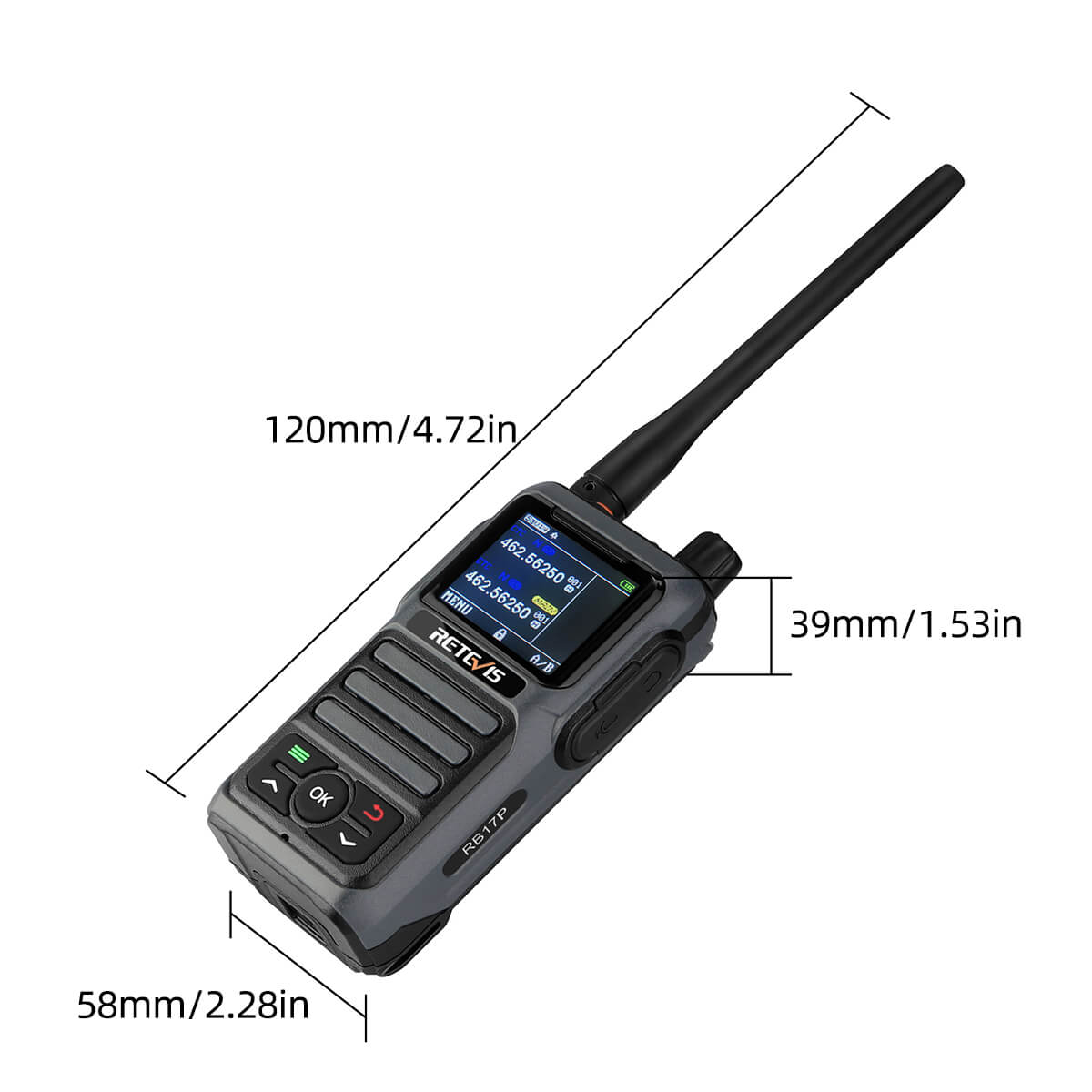 Retevis RB17P Powerful Handheld GMRS Radio Rechargeable Two way radios
