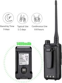 Retevis RA85 Walkie Talkies profesionales, alta potencia, recargable,  USB-C, linterna, NOAA, GMRS radios de 2 vías para exteriores, senderismo