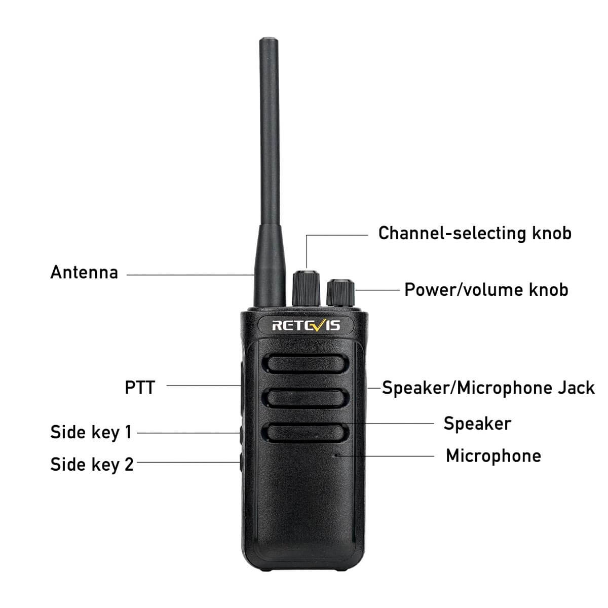Dispositivo radio retevis rb85 UHF Walkie Talkie grande portata 10w 2000mah emergenza 