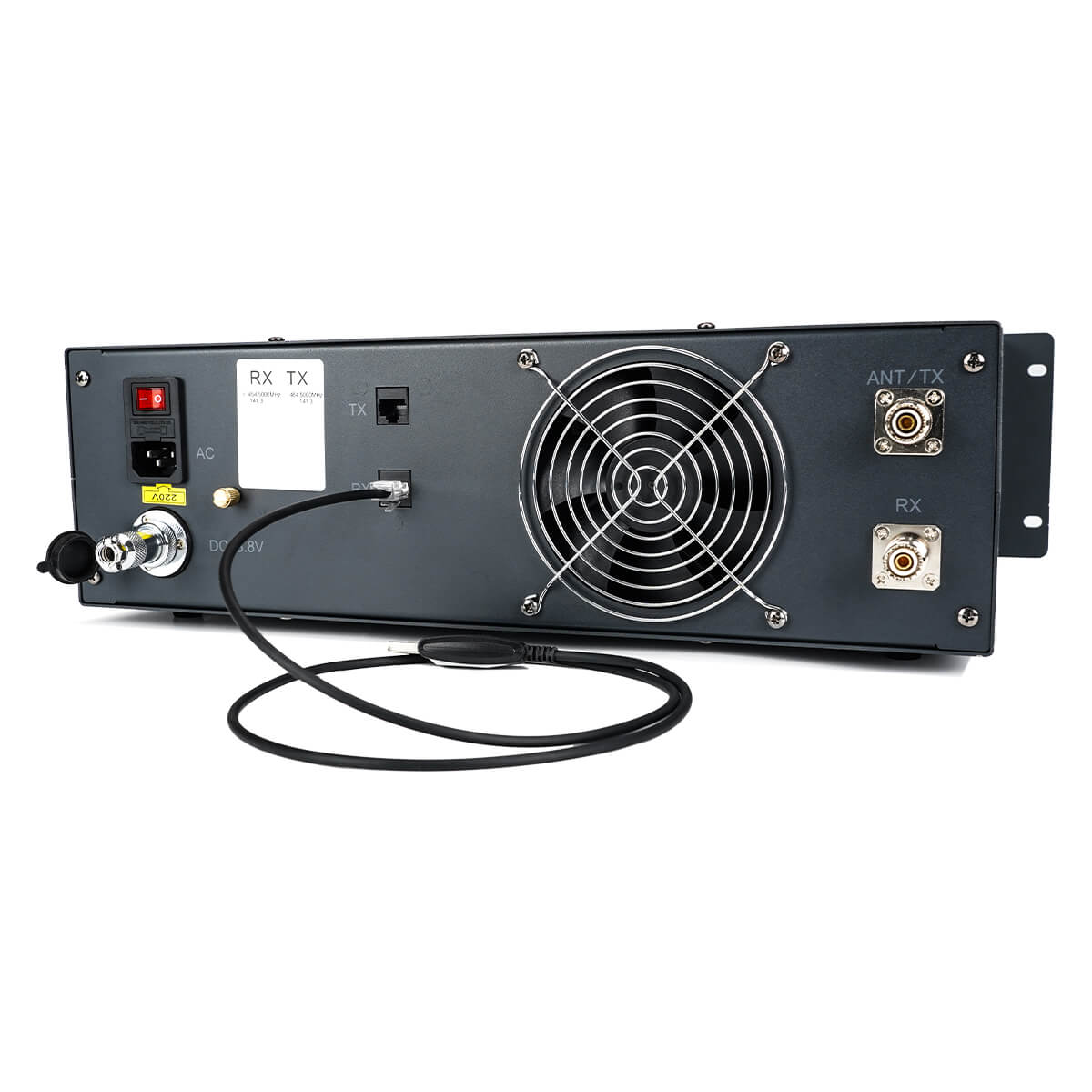 Retevis R1 25W Analog Repeater with Fiberglass Antenna and Coaxial Cable