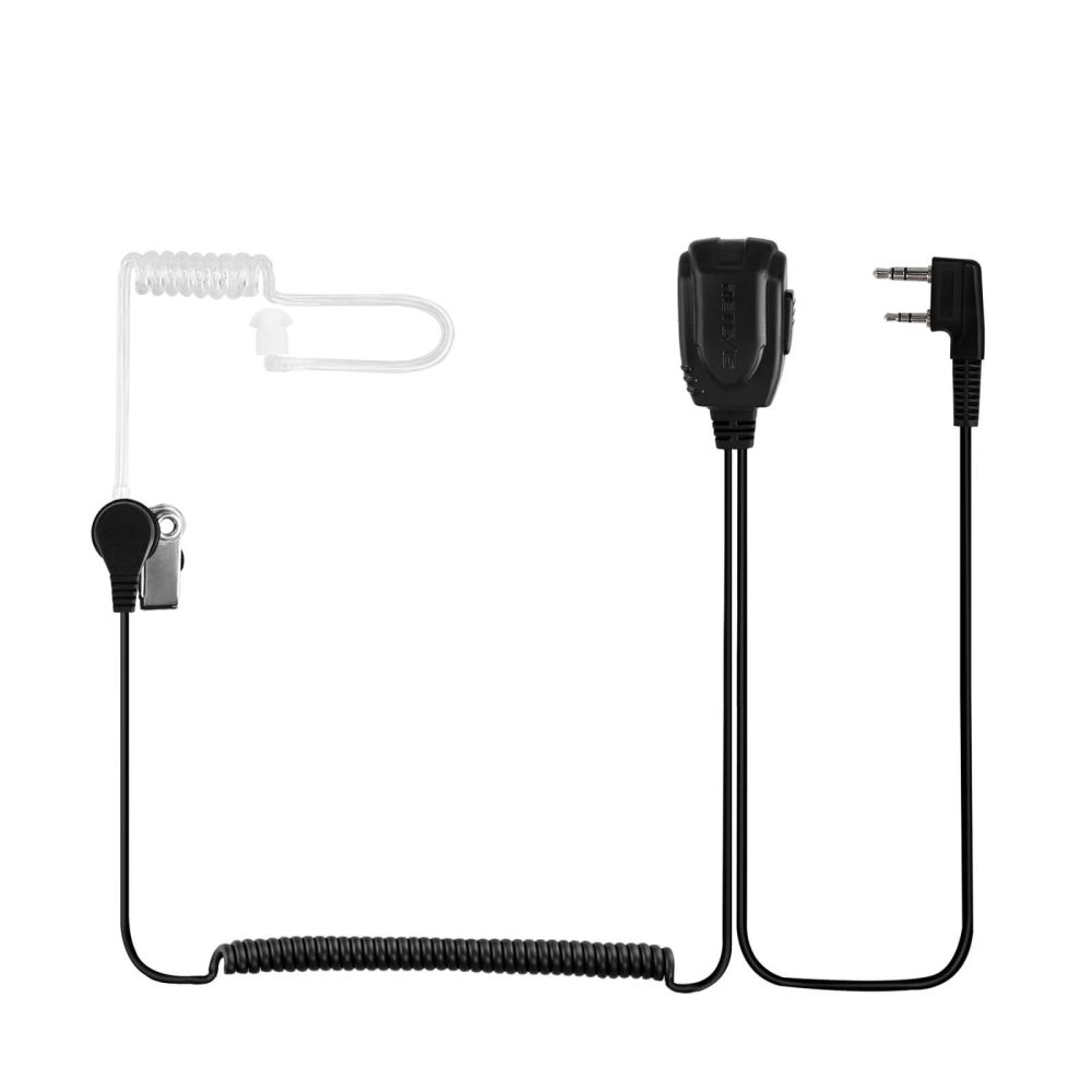 Retevis Oreillette Talkie Walkie Compatible RT24 RT27 RT622 RT5R Talkie  Walkie, 2 Pin Tube Acoustique Intra Auriculaire Couvert Grand PTT Écouteur  (1 Pcs) : : High-Tech