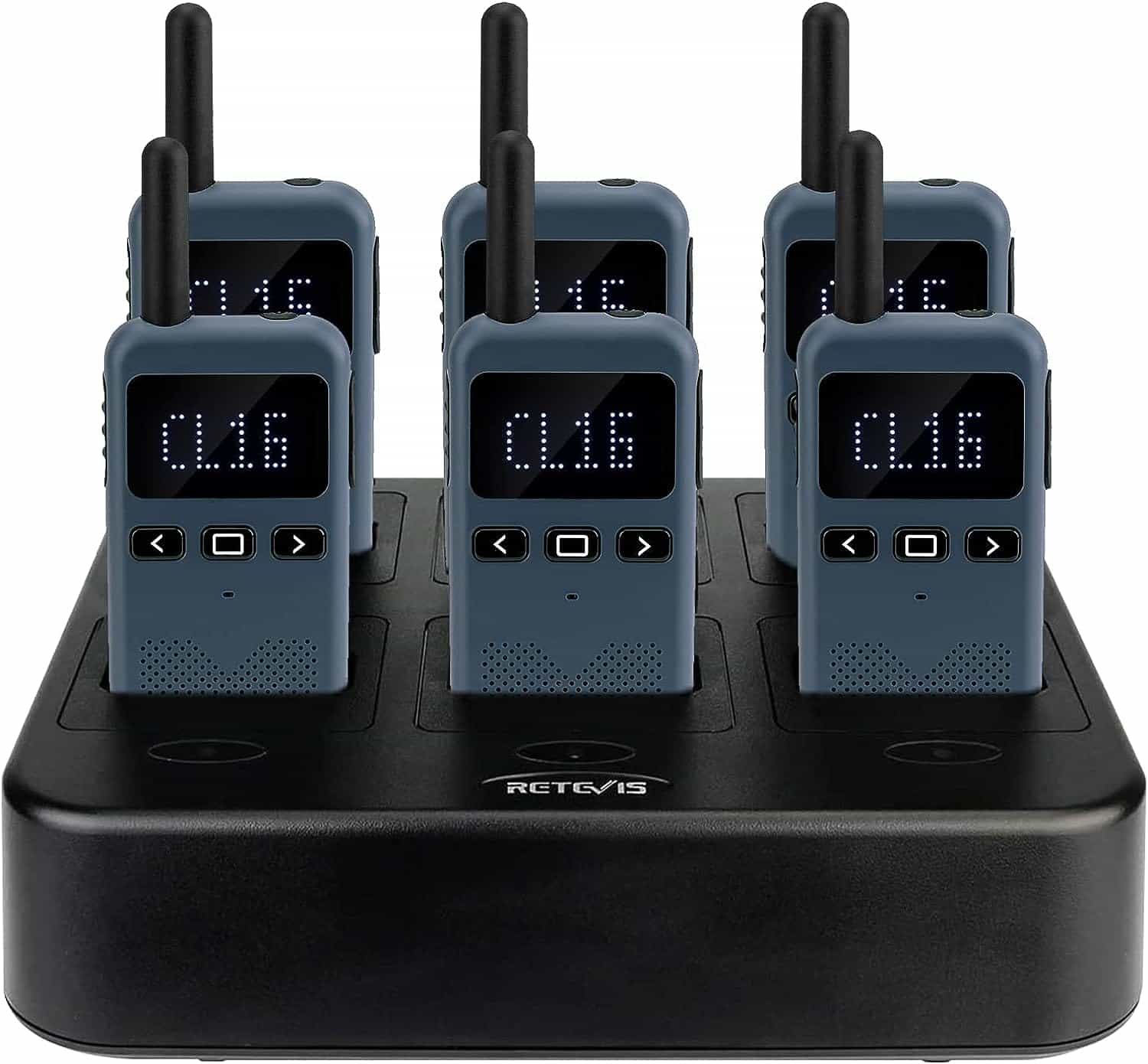  Retevis RT19 Walkie Talkies Rechargeable FRS 22 Channel 1300mAh  Lightweight Small Two Way Radio Long Range Walky Talky for Neighborhood  Skiing Gift Hunting(2 Pack) : Electronics