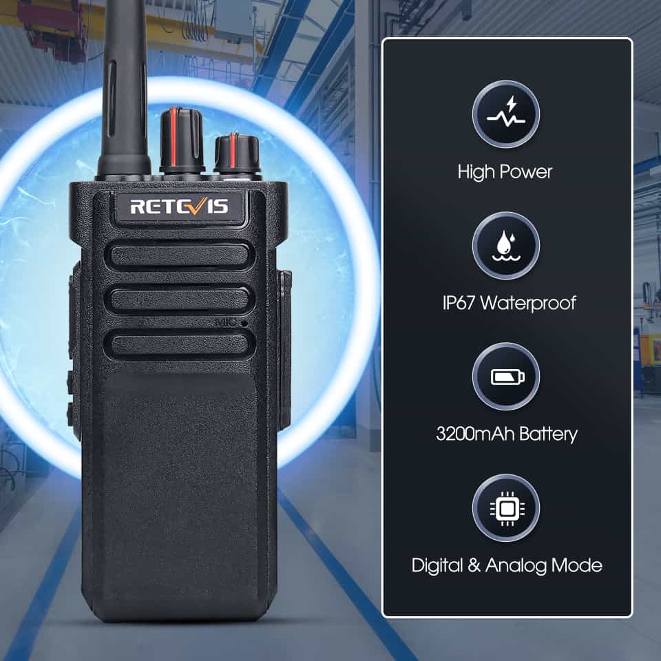 RT29D Waterproof Heavy Duty UHF DMR Portable Radio