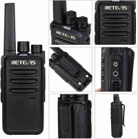 Retevis AI Active Noise Reduction Two Way Radio Earpiece,Magnetic  Clip,Compatible RT22 RT21 RT68 NR10 BF-F8HP Kenwood Walkie Talkie,C-Type  Walkie