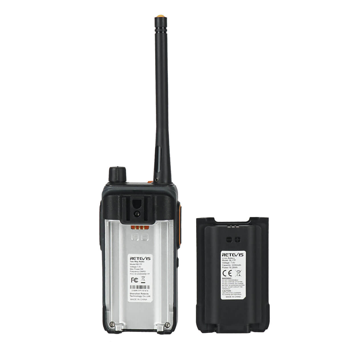Retevis RB17P Powerful Handheld GMRS Radio Rechargeable Two way radios