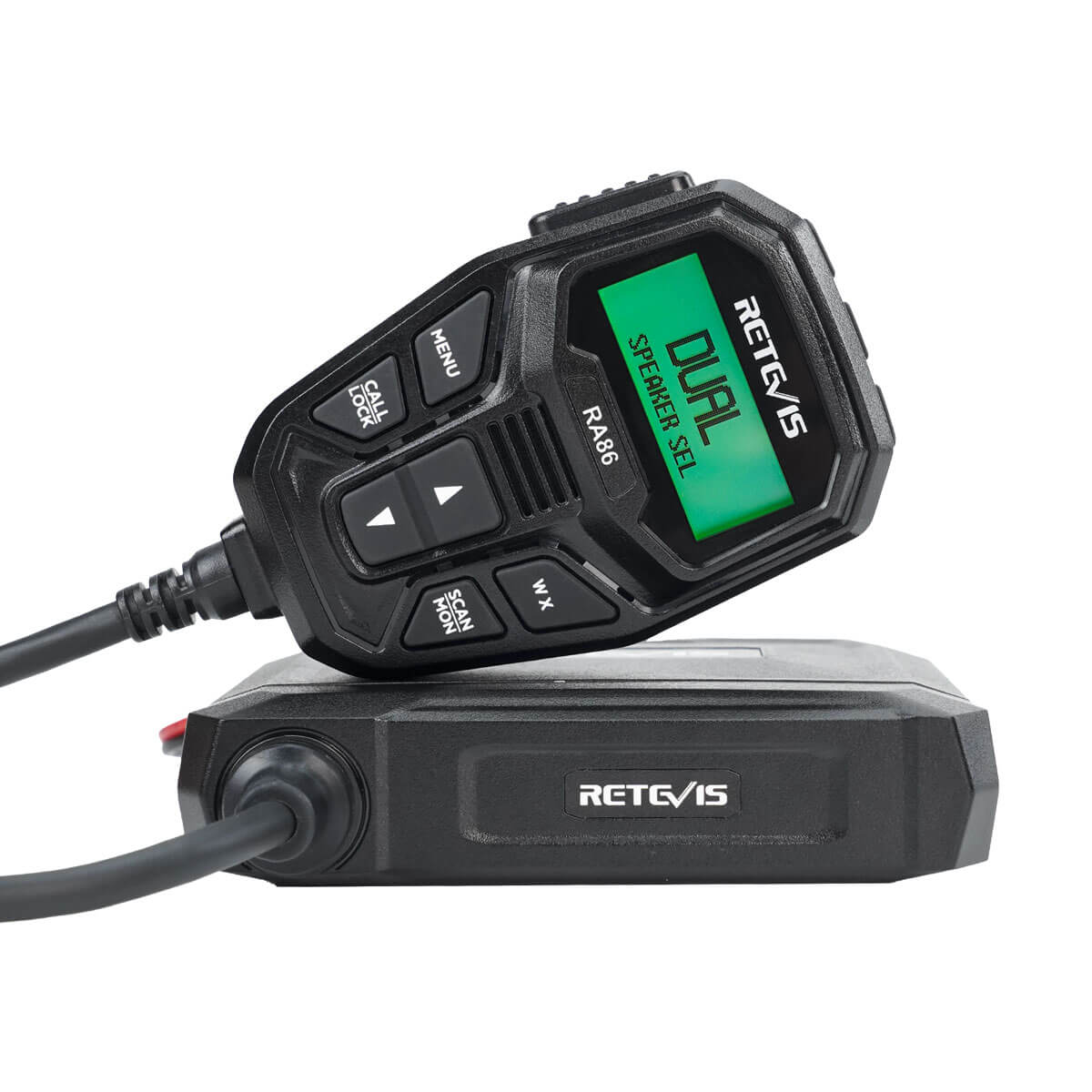 Retevis RA86 20W GMRS Mobile Two Way Radio with Integrated Microphone