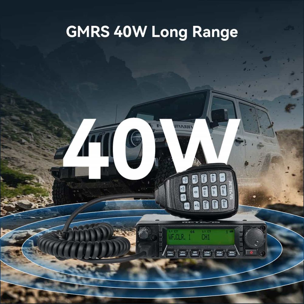 Retevis RA87 40W Powerful Long Range GMRS Mobile Radio