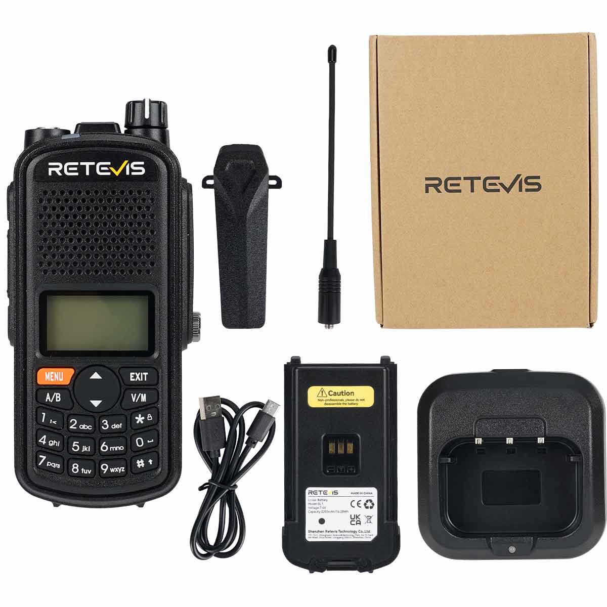 Retevis A1 5W GPS IP67 Waterproof Analog Two Way Radio