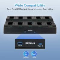 Retevis RTC68T support type-c and USB