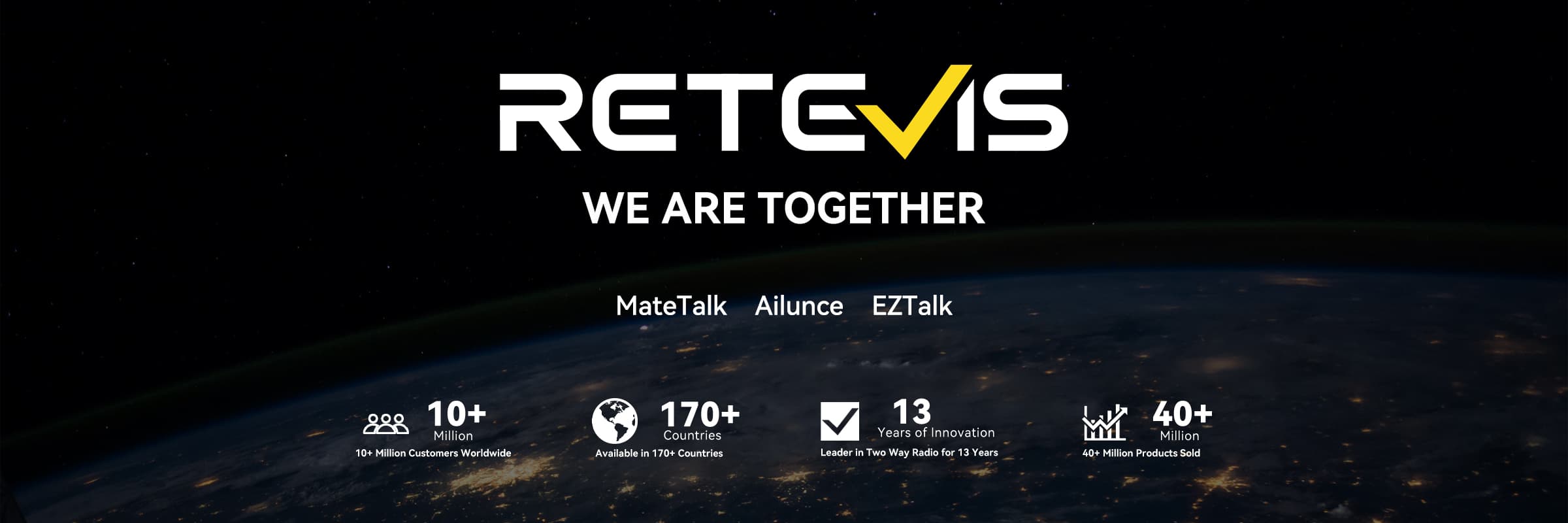 RETEVIS. We Are Together. Retevis.com