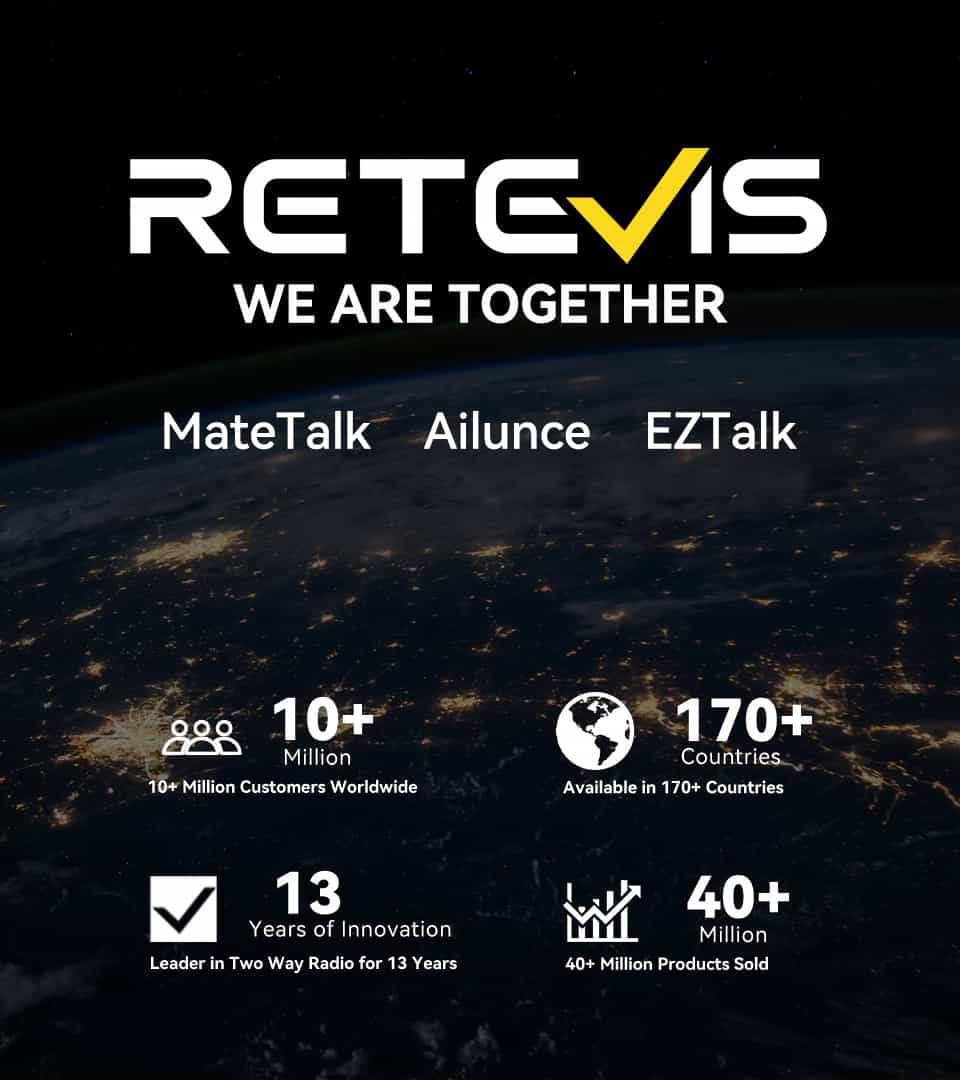 RETEVIS. We Are Together. Retevis.com