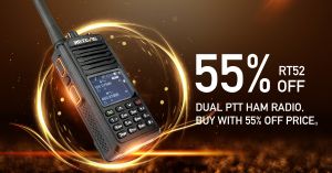 55% discount on Dual PTT Handheld Ham Radio RT52 doloremque