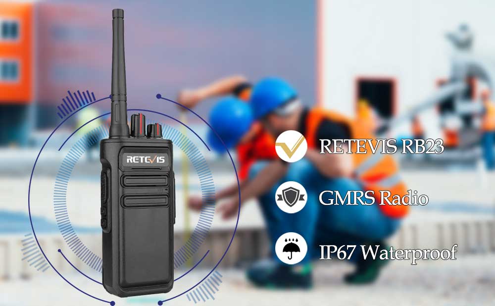 RB23 IP67 Waterproof GMRS Handheld Radio