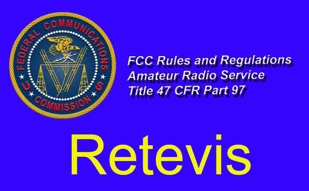 FCC part97-AMATEUR RADIO SERVICE