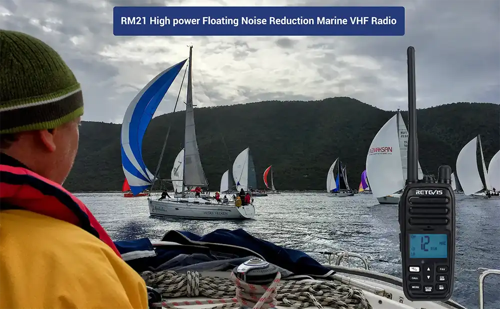 Retevis RM21 6W  Floating Noise Reduction Marine VHF Radio doloremque