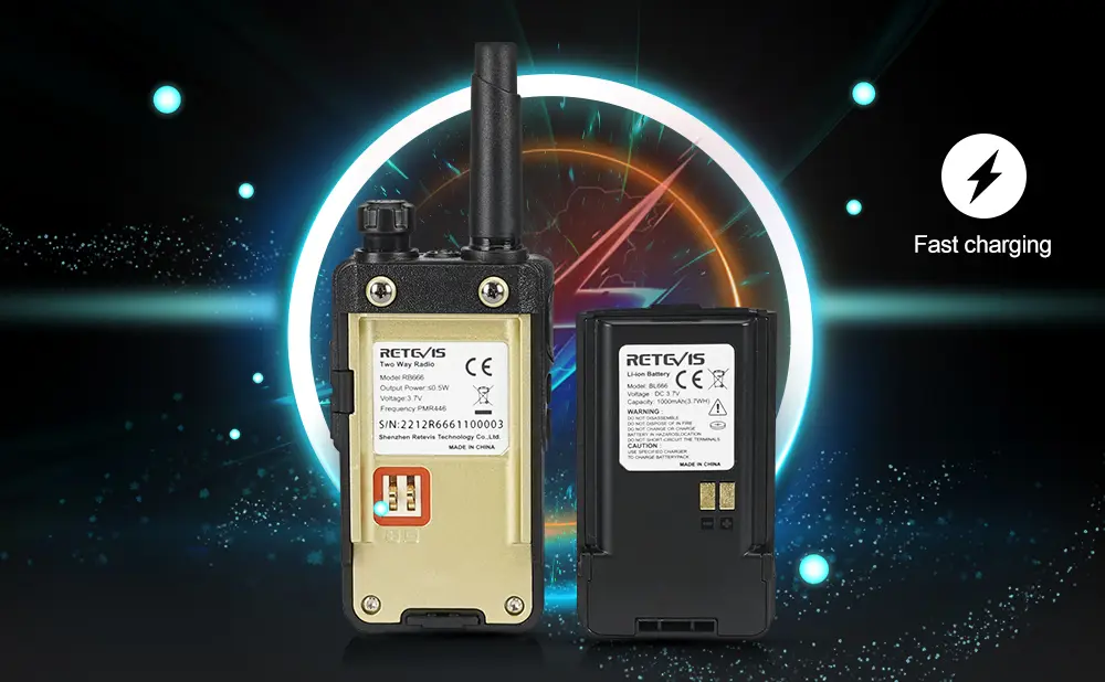 Retevis RB66/RB666 Fast Charging Free-Licence Two Way Radio