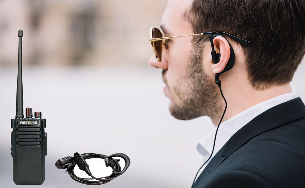 Two way radio with headset