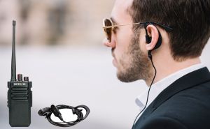 Two way radio with headset doloremque