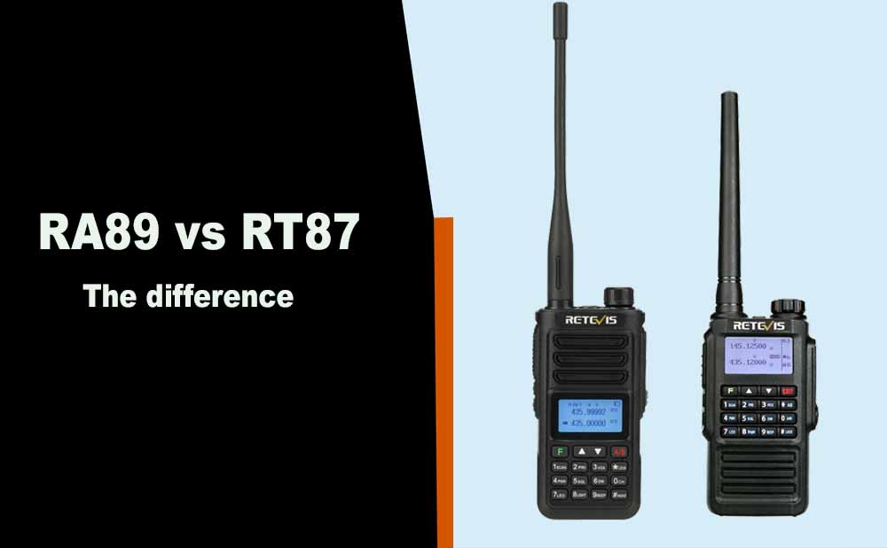 Compare RA89 and RT87 Waterproof Ham radio