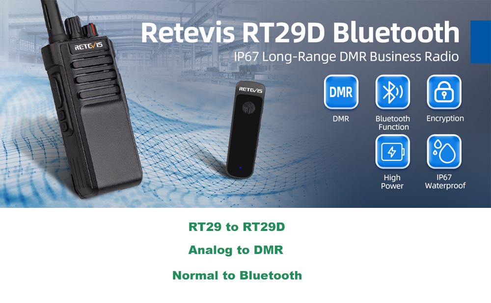 RT29D DMR radio, the upgrade of RT29