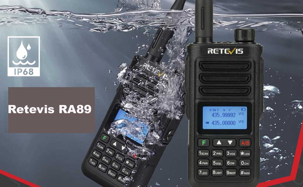 IP68 jambon étanche talkie-walkie comunicador ptt uhf 2 voies radio srmg  longue portée 100 km police radio vhf professionnel