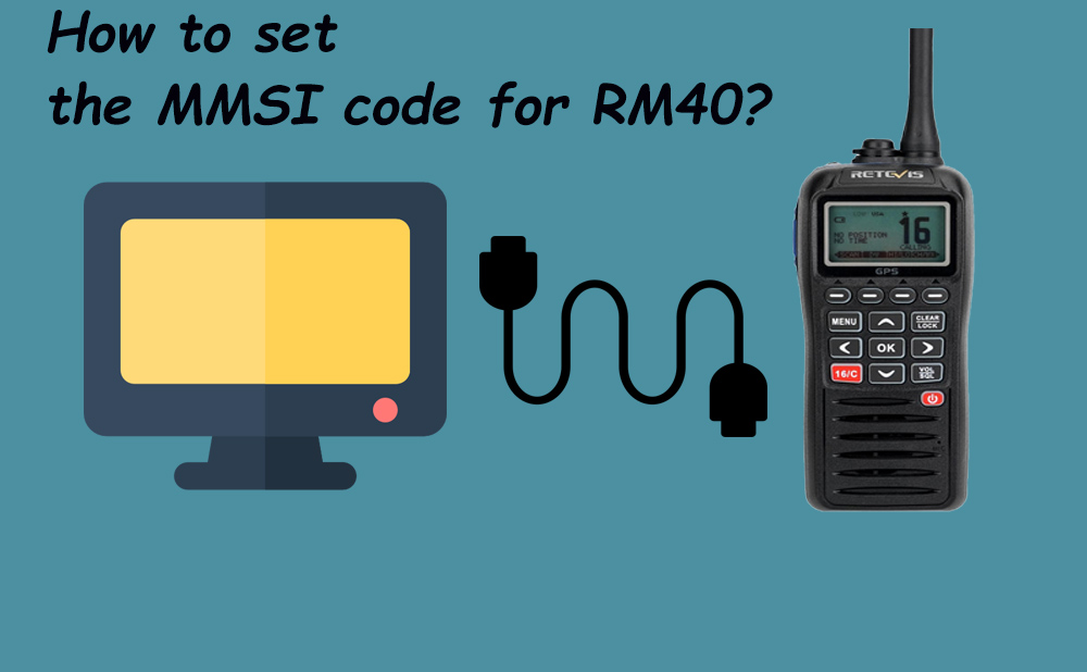How to set the MMSI code for RM40?