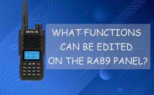 What functions can be edited on the RA89 panel? doloremque