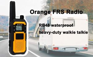 Orange FRS Radio-RB48 waterproof heavy-duty walkie talkie doloremque