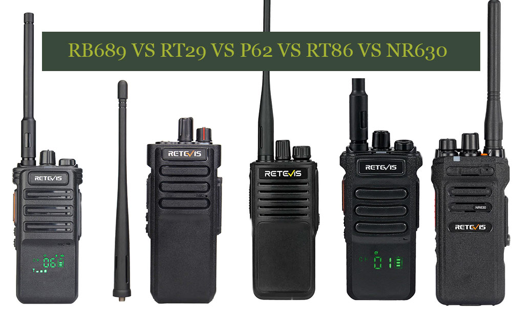 Comparison of 5 Retevis Best-selling Analog Commercial Radios