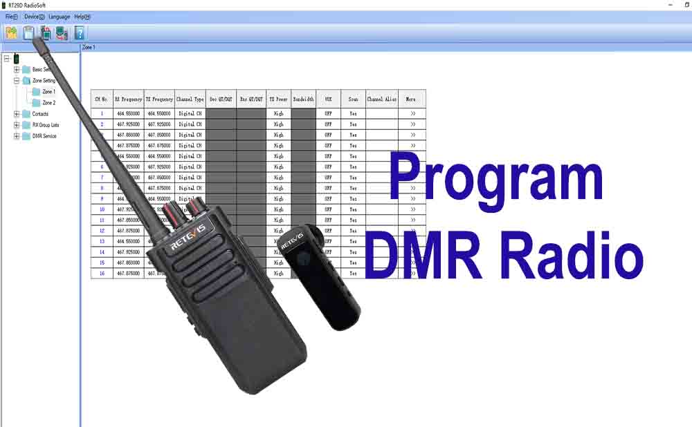 How to program DMR radios?