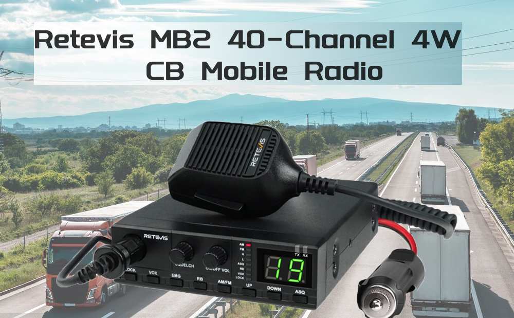 Retevis MB2 4W CB Mobile Radio takes you into CB Radio