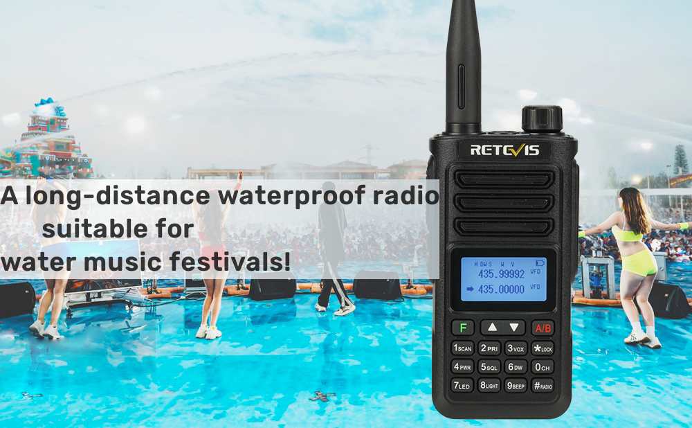 The best long-distance waterproof radio for music festivals!