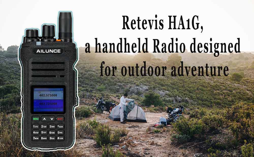 Aliunce HA1G, a handheld walkie-talkie designed for outdoor enthusiasts.