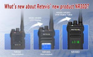 What are the new features of the new Retevis NR30D DMR radios? doloremque