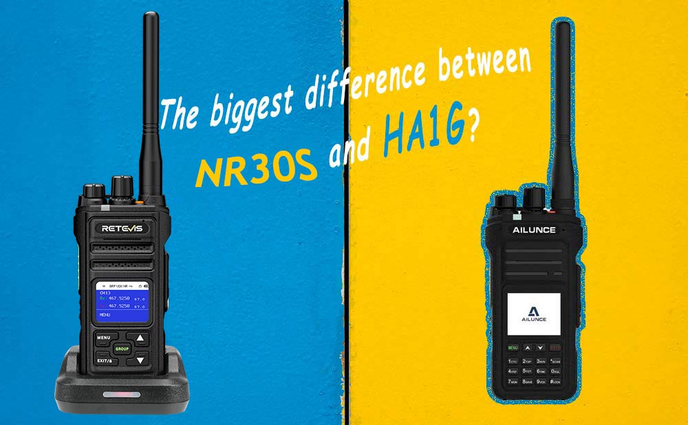 Compare Retevis GMRS Walkie Talkies - NR30S and HA1G
