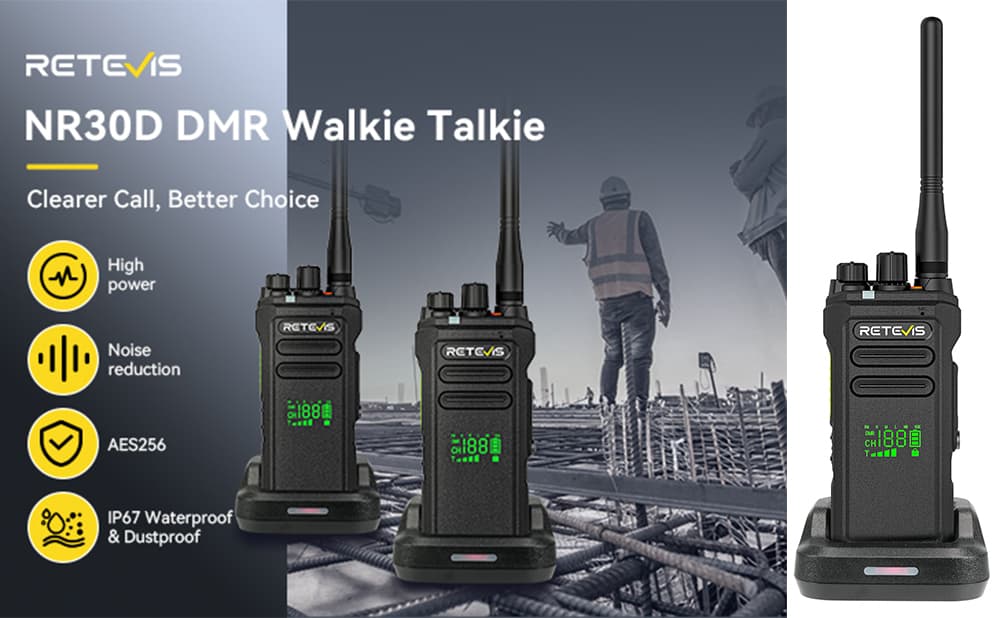 The Best Buy Digital Noise Reduction Walkie Talkie-Retevis NR30D