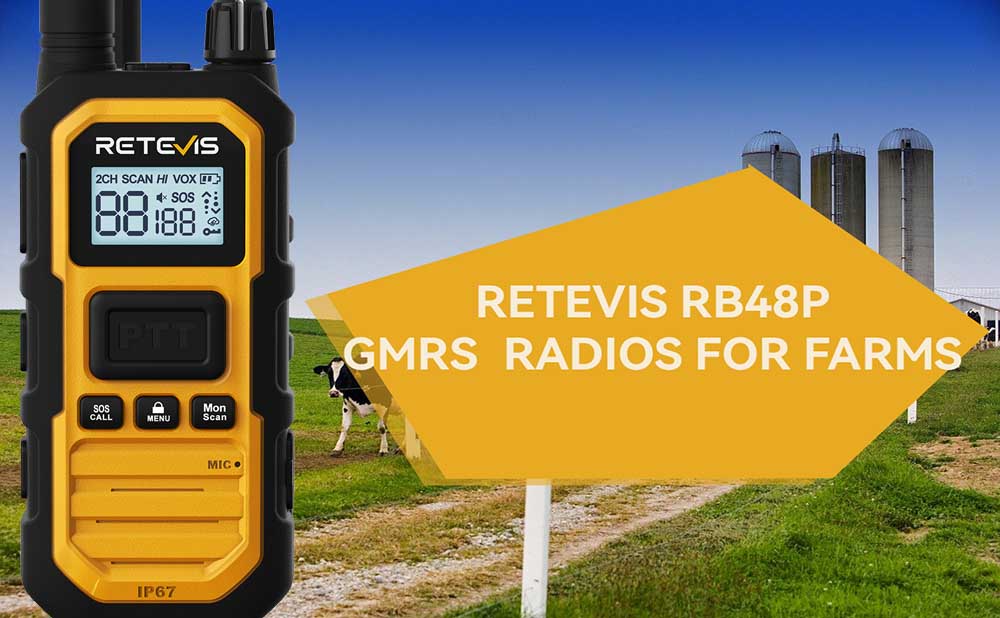 Retevis RB48P GMRS two-way radios Keep Dairy Farms Connected