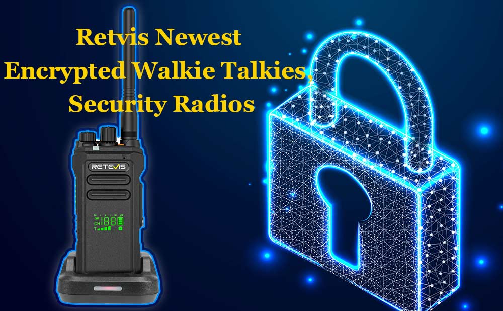 Retvis Newest Encrypted Walkie Talkies, Security Radio - Retevis NR30D