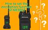 How to operate the encryption feature on the Retevis NR30D?